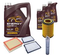 DENCKERMANN Controllo Set MANNOL Combi LL 5W-30 8L Per BMW 5 Serie 520i 525i