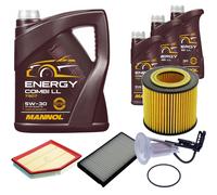 DENCKERMANN Controllo Set MANNOL Combi LL 5W-30 8L Per BMW 5 Serie 523i 530i