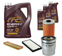 DENCKERMANN Controllo Set MANNOL Combi LL 5W-30 8L Per BMW 5Er 525TDS