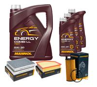 DENCKERMANN Controllo set MANNOL Combi LL 5W-30 8L per BMW serie 5