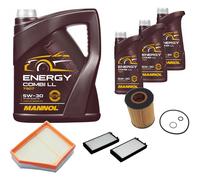 DENCKERMANN Controllo Set MANNOL Combi LL 5W-30 8L Per BMW X5 4.8I XDRIVE
