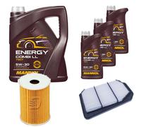 DENCKERMANN Controllo Set MANNOL Combi LL 5W-30 8L Per Chevrolet Nubira