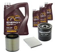 DENCKERMANN Controllo Set MANNOL Combi LL 5W-30 8L Per Ford Maverick 2.7 TD