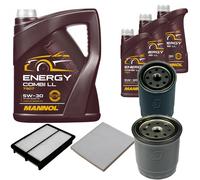 DENCKERMANN Controllo Set MANNOL Combi LL 5W-30 8L Per Hyundai Tucson 2.0