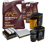 DENCKERMANN Controllo Set MANNOL Combi LL 5W-30 8L Per KIA Cee'D SW 2.0 CRDi