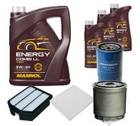DENCKERMANN Controllo Set MANNOL Combi LL 5W-30 8L Per KIA Magentis 2.0 CRDi