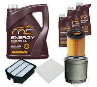 DENCKERMANN Controllo Set MANNOL Combi LL 5W-30 8L Per KIA Magentis 2.0 CRDi