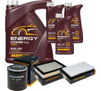 DENCKERMANN Controllo Set MANNOL Combi LL 5W-30 8L Per Mazda Tribute 3.0 V6