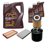 DENCKERMANN Controllo Set MANNOL Combi LL 5W-30 8L Per Mercedes 113 CDI 116
