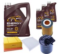 DENCKERMANN Controllo Set MANNOL Combi LL 5W-30 8L Per Mercedes B-Klasse