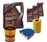 DENCKERMANN Controllo Set MANNOL Combi LL 5W-30 8L Per Mercedes C-Klasse
