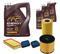 DENCKERMANN Controllo Set MANNOL Combi LL 5W-30 8L Per Mercedes E-Klasse