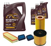 DENCKERMANN Controllo Set MANNOL Combi LL 5W-30 8L Per Mercedes E-Klasse