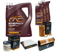 DENCKERMANN Controllo Set MANNOL Combi LL 5W-30 8L Per Mercedes E-Klasse