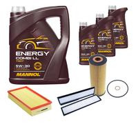 DENCKERMANN Controllo Set MANNOL Combi LL 5W-30 8L Per Mercedes E-Klasse