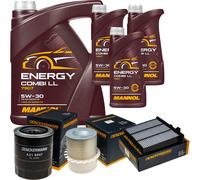DENCKERMANN Controllo Set MANNOL Combi LL 5W-30 8L Per Mitsubishi Pajero