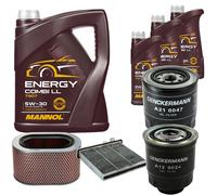 DENCKERMANN Controllo Set MANNOL Combi LL 5W-30 8L Per Mitsubishi Pajero II