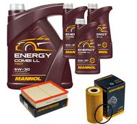 DENCKERMANN Controllo Set MANNOL Combi LL 5W-30 8L Per Nissan NP300 Navara