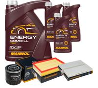 DENCKERMANN Controllo Set MANNOL Combi LL 5W-30 8L Per Nissan NP300 Navara