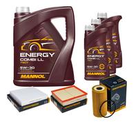 DENCKERMANN Controllo Set MANNOL Combi LL 5W-30 8L Per Nissan NP300 Navara