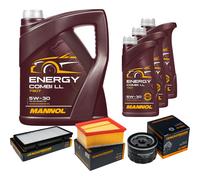 DENCKERMANN Controllo Set MANNOL Combi LL 5W-30 8L Per Nissan Primastar Bus