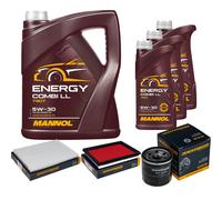 DENCKERMANN Controllo Set MANNOL Combi LL 5W-30 8L Per Nissan X-Trail 2.5