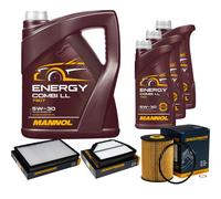 DENCKERMANN Controllo Set MANNOL Combi LL 5W-30 8L Per Opel Antara 2.0 CDTi