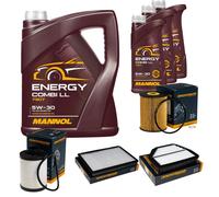 DENCKERMANN Controllo Set MANNOL Combi LL 5W-30 8L Per Opel Antara 2.0 CDTi
