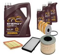 DENCKERMANN Controllo Set MANNOL Combi LL 5W-30 8L Per Opel Vivaro Kasten