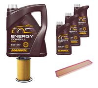 DENCKERMANN Controllo Set MANNOL Combi LL 5W-30 8L Per Porsche Panamera 3.0