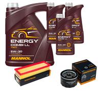 DENCKERMANN Controllo Set MANNOL Combi LL 5W-30 8L Per Renault Laguna I 2.0