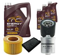 DENCKERMANN Controllo Set MANNOL Combi LL 5W-30 8L Per Saab 9-5 Kombi 2.0 T