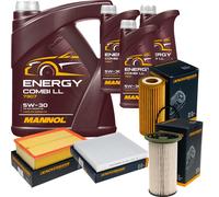 DENCKERMANN Controllo Set MANNOL Combi LL 5W-30 8L Per Skoda Kodiaq 2.0 TDi