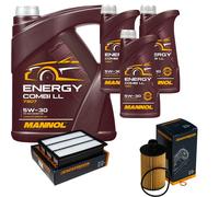 DENCKERMANN Controllo Set MANNOL Combi LL 5W-30 8L Per Ssangyong Rexton 2.2