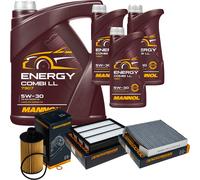 DENCKERMANN Controllo Set MANNOL Combi LL 5W-30 8L Per Ssangyong Rexton 2.2