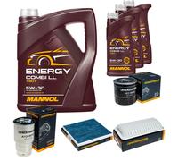 DENCKERMANN Controllo Set MANNOL Combi LL 5W-30 8L Per Toyota Corolla Verso