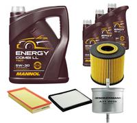 DENCKERMANN Controllo Set MANNOL Combi LL 5W-30 8L Per Volvo V40 Kombi 1.8