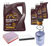 DENCKERMANN Controllo Set MANNOL Combi LL 5W-30 8L Per VW Crafter Kasten 2.0