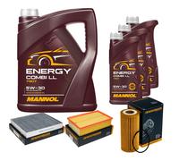 DENCKERMANN Controllo Set MANNOL Combi LL 5W-30 8L Per VW Polo 2.0 GTI A1