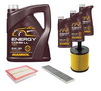 DENCKERMANN Controllo Set MANNOL Combi LL 5W-30 8L Per VW Sharan 1.9 TDI 2.8