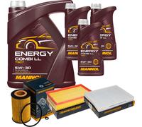 DENCKERMANN Controllo Set MANNOL Combi LL 5W-30 8L Per VW Transporter VI