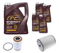 DENCKERMANN Controllo Set MANNOL Combi LL 5W-30 9L Per Audi A8 3.0 TFSI