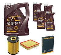DENCKERMANN Controllo Set MANNOL Combi LL 5W-30 9L Per Audi A8 4.2 Quattro