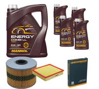 DENCKERMANN Controllo Set MANNOL Combi LL 5W-30 9L Per Audi A8 4.2 Quattro