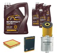 DENCKERMANN Controllo Set MANNOL Combi LL 5W-30 9L Per Audi A8 4.2 Quattro