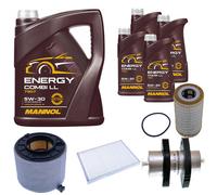 Denckermann Controllo Set mannol Combi Ll 5W-30 9L per Audi Q5 SQ5 Tdi Delicato