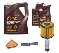 DENCKERMANN Controllo Set MANNOL Combi LL 5W-30 9L Per BMW 3 Serie 325I 330I
