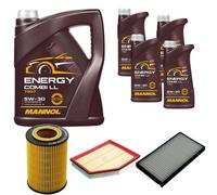 DENCKERMANN Controllo Set MANNOL Combi LL 5W-30 9L Per BMW 5 Serie 520i 525i