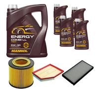 DENCKERMANN Controllo Set MANNOL Combi LL 5W-30 9L Per BMW 5 Serie 523I 525I