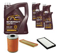 DENCKERMANN Controllo Set MANNOL Combi LL 5W-30 9L Per BMW 5 Serie 525tds 525td